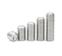 Cilky Viti Metalliche 10 pcs/20 pcs/50 PCS Esagono Incassato Vite Tazza Punto in Acciaio Inox M6 M8 Senza Testa A Esagono Incassato Vite(M10*6-50pcs)