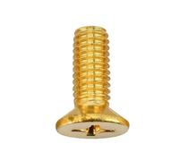 Cilky Viti Metalliche 30-200 Pezzi M2 M2.5 M3 Viti a Testa Svasata in Ottone Phillips/Testa Tonda Croce Testa Piatta Filettatura metrica(Countersunk Head,12MM_M2.5 (100PCS))