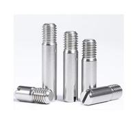 Cilky Viti Metalliche 5 pz M2 M2.5 M3 M4 Spina cilindrica con Intaglio Spina di centraggio Filettatura Maschio Perno di Posizionamento in Acciaio Inossidabile 304 Lunghezza 6-16mm(M3,8mm)