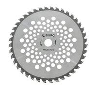 CilliTek 40 Denti - 255 MM - Disco al TUNGSTENO/DECESPUGLIATORE Taglio Rami Tronchetti
