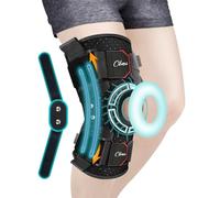 Cilnos Ginocchiera Ortopedica,Tutore Ginocchio con Rimovibili Stabilizzatori Laterali & Cuscinetti in Gel per la Rotula, Supporto per Ginocchio per Sollievo dal Dolore,Artrosi-Uomo/Donna (Dimen extra)
