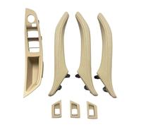 Ciloc Maniglia Porta Interna Kit Per Serie 5 F10 F11 520 523 525 528 2010-2017 7 Pezzi LHD Interruttore Alzacristalli Interno Gruppo Copertura Bracciolo(Beige,B)