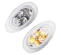 Ciloc Per Freightliner Per Cascadia Per Semi-camion 2008-2017 Indicatore Di Direzione Specchietto Laterale Cabina Anteriore Camion Si Marker Indicatore Specchietto Retrovisore(Clear Lens)