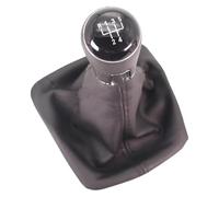 Ciloc Pomello Cambio Per Skoda Per Octavia MK2 1Z5 Per Berlina Per Combi 2004-2008 Pomello Del Cambio A 5 Marce Con Cuffia In Pelle Colore(arancia)