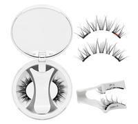 Cils magnétiques aspect naturel, cils magnétiques réutilisables avec applicateur, cils magnétiques doux et confortables faciles à porter, s'adaptent mieux à la forme des yeux (NZ-E)