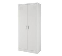 Cilvani Armadio Portascope L60 L80 L100 H 180 P 40 'IRON' In Lamiera Verniciata. Completo Di Una Mensola Grande E Tre Piccole. Fornito Smontato. (Metallo, H180 P 40 L 80) Per ufficio