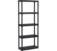 CILVANI SCAFFALE NERO IN PLASTICA 80x40x175,5H - 70x30x175,5H - 70x30x133H