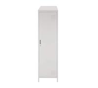 Mobile Armadietto Spogliatoio in Metallo 1 Anta Grigio 180 x 50 x 50 cm