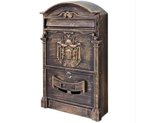 CILVANI SRL CASSETTA POSTALE MODELLO REGIA BRONZO ANTICO 40X24X8 POSTA