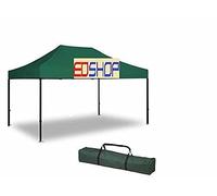 GAZEBO 3x4.5 VERDE E PROFESSIONALE IMPERMEABILE GAZEBO PROF RICHIUDIBILE VERDE 3X4,5 mt PIEGHEVOLE RAPIDO AUTOMATICO FISARMONIC