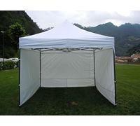 CILVANI SRL GAZEBO PROF. 3X3 MT PIEGHEVOLE RAPIDO AUTOMETICO CON SET PARETI LATERALI (GAZ.BIANCO + 3 PARETI)