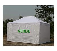 GAZEBO PROF. 3X4,5 MT PIEGHEVOLE RAPIDO AUTOMATICO CON SET PARETI LATERALI (GAZ.VERDE+ 4 PARETI)