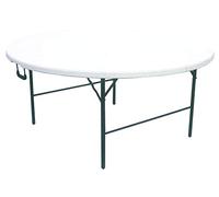 CILVANI SRL TAVOLO TAVOLINO ROTONDO PIEGHEVOLE XL RICHIUDIBILE RESINA HDPE BIANCO 180XH74