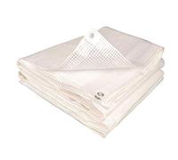 CILVANI TELO TELONE OCCHIELLATO BIANCO RETINATO IMPERMEABILE 100gr/m² ALTA RESISTENZA (5x8)