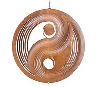 CIM Girandola decorativa - Yin Yang 250 - acciaio patinato- Dimensioni: Ø25cm - decorazione attraente con effetto ruggine