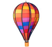CIM Girandola - Satorn Balloon Patchwork 28 - Mongolfiera - Resistente alle intemperie - Palloncino: Ø28cm x 48cm - Inclusa Sospensione con Cuscinetto a Sfera