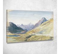 Cima Del Passo Bernina John Singer Sargent, jss295 quadro stampato su tela