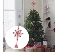 Cima Dell'albero Festival Delle Stelle Stella Di Natale Puntale Per Con