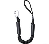 Cima di ancoraggio elastica con chiusura in acciaio inox, corda di ormeggio galleggiante per sci e barca fino a 6,7 m, ammortizzante elastico per pontile (I)