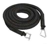 Cima di ancoraggio elastica con chiusura in acciaio inox, corda di ormeggio galleggiante per sci e barca fino a 6,7 m, ammortizzante elastico (E)