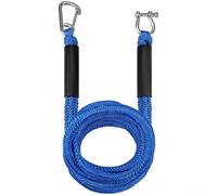 Cima di ancoraggio elastica con chiusura in acciaio inox, corda di ormeggio galleggiante per sci e barche fino a 6,7 m, ammortizzante elastico (B)