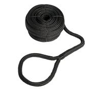 Cima di Ormeggio ad Alta Tenacità con Occhio Impiombato Nera - 6 Misure Disponibili - Ø 12 mm x 7 mt.