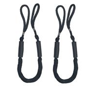 Cima di ormeggio Bling Bling Bungee Dock Line, 3,5 piedi, nera, confezione da 2