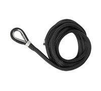 Cima Ormeggio Doppia Treccia Impiombata con Redancia Nera - 6 Misure Disponibili - Ø 14 mm x 9 mt.