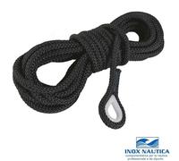 CIMA PER ANCORA E ORMEGGIO IMPIOMBATA Ømm 10 x 30 mt - NERA TRECCIA CORDA