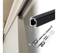 Cimaise Pour TableauKit Quincaillerie Porte de Grange Amortie Rail Coulissant Doux & Silencieux Double Porte con Vis Résistantes Installazione Facile.