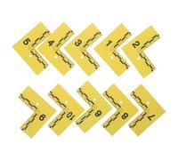 CIMAXIC 10 pennarelli per prove con righello graduato: set di pennarelli impermeabili per l'identificazione delle prove, scheda di polizia numerata a forma di L per indagini forensi