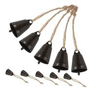 CIMAXIC 10 Pezzi The Bell Ring Bell Handing Bells Dog Bell Wind Chime Bell Pendant Christmas Bells Decor Hanging Bell Ornament Door Bell Button Ringer Vintage Bells Wide Chime Bell