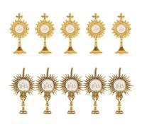 CIMAXIC 10 spille da bavero per la Comunione, spille cattoliche con ostensorio, Santissimo Sacramento Gesù, bomboniere religiose cristiane per la Comunione, il Battesimo e i ministri eucaristici.