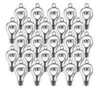 CIMAXIC 100 Pezzi Ciondoli per Collane e Braccialetti in Lega Antica Forma Lampadina Traforata 31x17mm Ornamenti Retrò per Gioielli Fai da Te Accessori per Orecchini e Pendenti