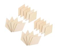 CIMAXIC 100 Pezzi Materiale in Legno a Forma di Diamante Beige Trama Distintiva e Bordi Lisci, per Progetti Artistici Scolastici e Attività DIY