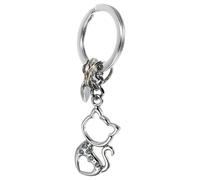 CIMAXIC 1pezzi Portachiavi Gatto Decorativo e Leggero con Anello per Zaino e Borsa Design Creativo e Morbido Accessorio Bag Hanging Pendant per Uso Quotidiano e Regalo