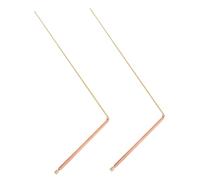 CIMAXIC 2 Bacchette di Rame per Rabdomanzia Strumenti Leggeri per Ricerca Acqua E Metallo Bacchette in Ottone Massiccio per Divinazione