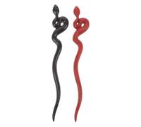 CIMAXIC 2 pezzi di bacchette per capelli in legno: forcina per capelli a forma di serpente in stile antico per chignon - copricapo tradizionale cinese per donne e ragazze che realizzano chignon