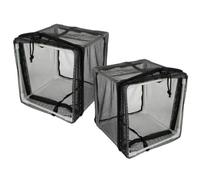 CIMAXIC 2 Pezzi Filtro per Pompa ad Acqua Nero in Poliestere e Plastica Rete Anti-intasamento Facile da Installare per Acquari e Stagni