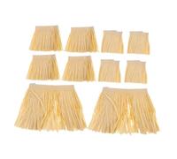 CIMAXIC 2 Set Costume Hawaiano Gonna di Carta Raffia Leggera e Frange per Uomo e Donna, Design Unico per Matrimoni e Altri Eventi, Uso Versatile