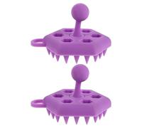 CIMAXIC 2 spazzole massaggianti per cuoio capelluto e shampoo, spazzola esfoliante per la del cuoio capelluto, strumento per il lavaggio dei capelli per uomo e donna, uso domestico e in viaggio,