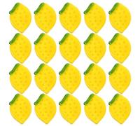 CIMAXIC 20 schegge di vetro per lavori creativi - Ciondoli a forma di limone per accessori per capelli, gioielli, intarsi per vassoi e borse fai da te - Piastrelle creative a tema frutta