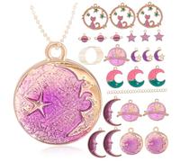 CIMAXIC 24 Pezzi Pendente Elegant Donne gioglielli Moda Festa della Mama Collana Gioielli Gioielli da Donna Gioielli da Collo da Donna collane da Donna Ciondolo: Lega Catena: Rame