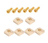 CIMAXIC 2sets Per Corde Chitarra Elettrica Con Viti Adatti Per Ponte Tremolo Facile Installazione e Compatibilità Con Doppio Rocker Confezione Da Color Oro