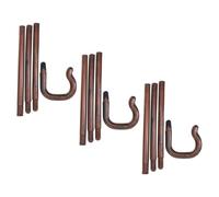 CIMAXIC 3 Pz Puntelli di Traduzione Pettine da Massaggio Multifunzionale Divertente Copricapo da Clown Fascia Arredamento Vestirsi di Carnevale Accessori Circensi Dark Brown Plastica