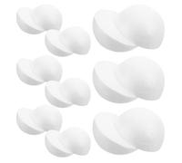 CIMAXIC 30 Pezzi Mezze Sfere in Schiuma Bianca da 10cm, Leggere e Dipingibili, Perfette per Progetti Creativi a Casa e attività STEM Pratiche