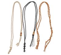 CIMAXIC 3Pezzi Collana Retro Rete Intrecciata Gabbie per Pietre con Corde Regolabili e Accessori Chic per Gioielli Fai Da Te