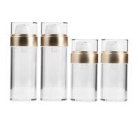 CIMAXIC 4 contenitori con pompa airless, 30 ml/1 oz, 50 ml/1,7 oz, dispenser per lozione ricaricabile, contenitori cosmetici da viaggio per creme per la cura della pelle, flaconi sottovuoto per