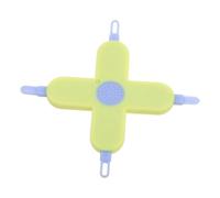 CIMAXIC 4 in 1 Strumento Pulizia Del Naso Unghie Per Ragazzo Rimozione Cerume e Aspiratore Nasale Pinzette e Pulitore Per Orecchie Materiale Pp e Pet Giallo