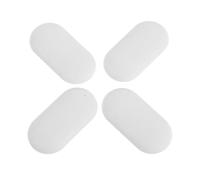CIMAXIC 4 pezzi di paracolpi per sedile WC - Tamponi antiscivolo per sedile - Cuscinetti di ricambio per la riduzione del rumore - Paracolpi per coperchio WC per bagno 1,65x0,83" Bianco